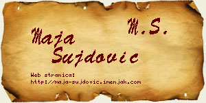 Maja Šujdović vizit kartica